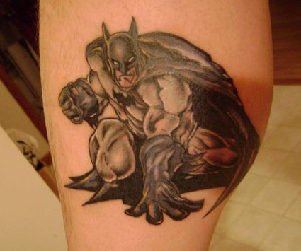 Leg Batman Tattoos Pics 